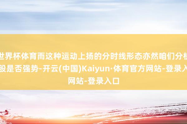 世界杯体育而这种运动上扬的分时线形态亦然咱们分析个股是否强势-开云(中国)Kaiyun·体育官方网站-登录入口