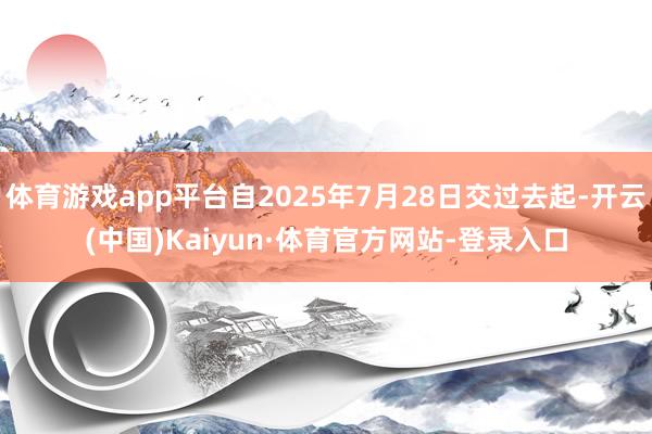 体育游戏app平台自2025年7月28日交过去起-开云(中国)Kaiyun·体育官方网站-登录入口