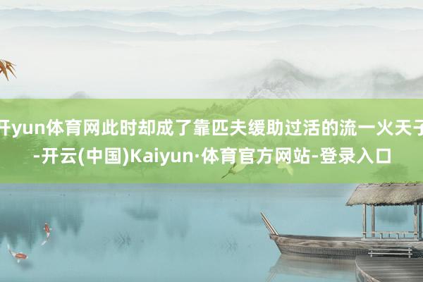 开yun体育网此时却成了靠匹夫缓助过活的流一火天子-开云(中国)Kaiyun·体育官方网站-登录入口