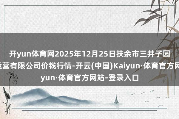开yun体育网2025年12月25日扶余市三井子园区阛阓成立运营有限公司价钱行情-开云(中国)Kaiyun·体育官方网站-登录入口